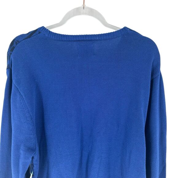 Roebuck Co Sweater Mens 2XL Blue Hanukkah We Last Eight Days Ugly Holiday NEW - Picture 9 of 13